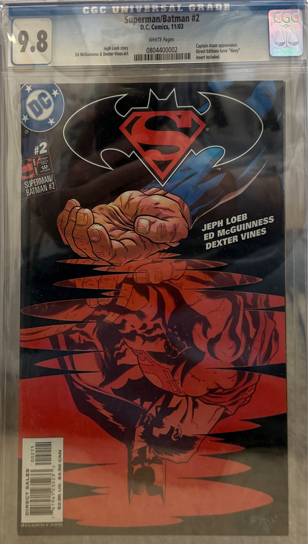 Superman/Batman - DC Comics (2 - Nov 2003) comic book collectible [Barcode 76194123523300211] - Main Image 2