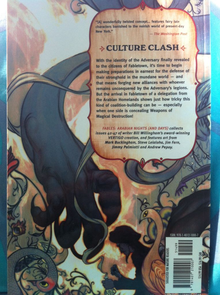 Fables - Vertigo (7) comic book collectible [Barcode 9781401210007] - Main Image 2