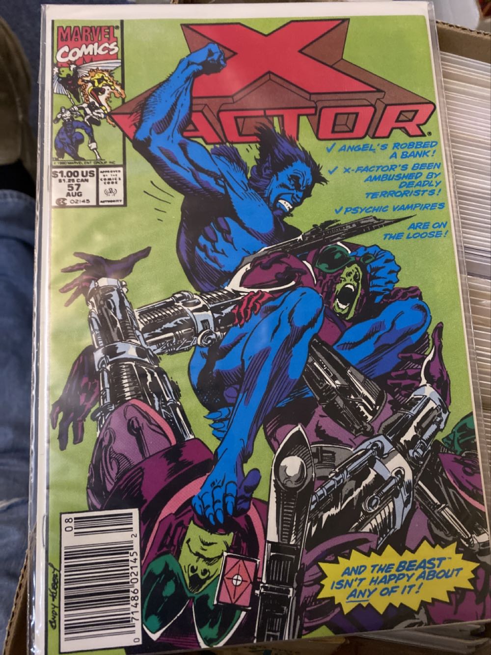 X-Factor - Marvel Comics (57 - Aug 1990) comic book collectible [Barcode 071486021452] - Main Image 2