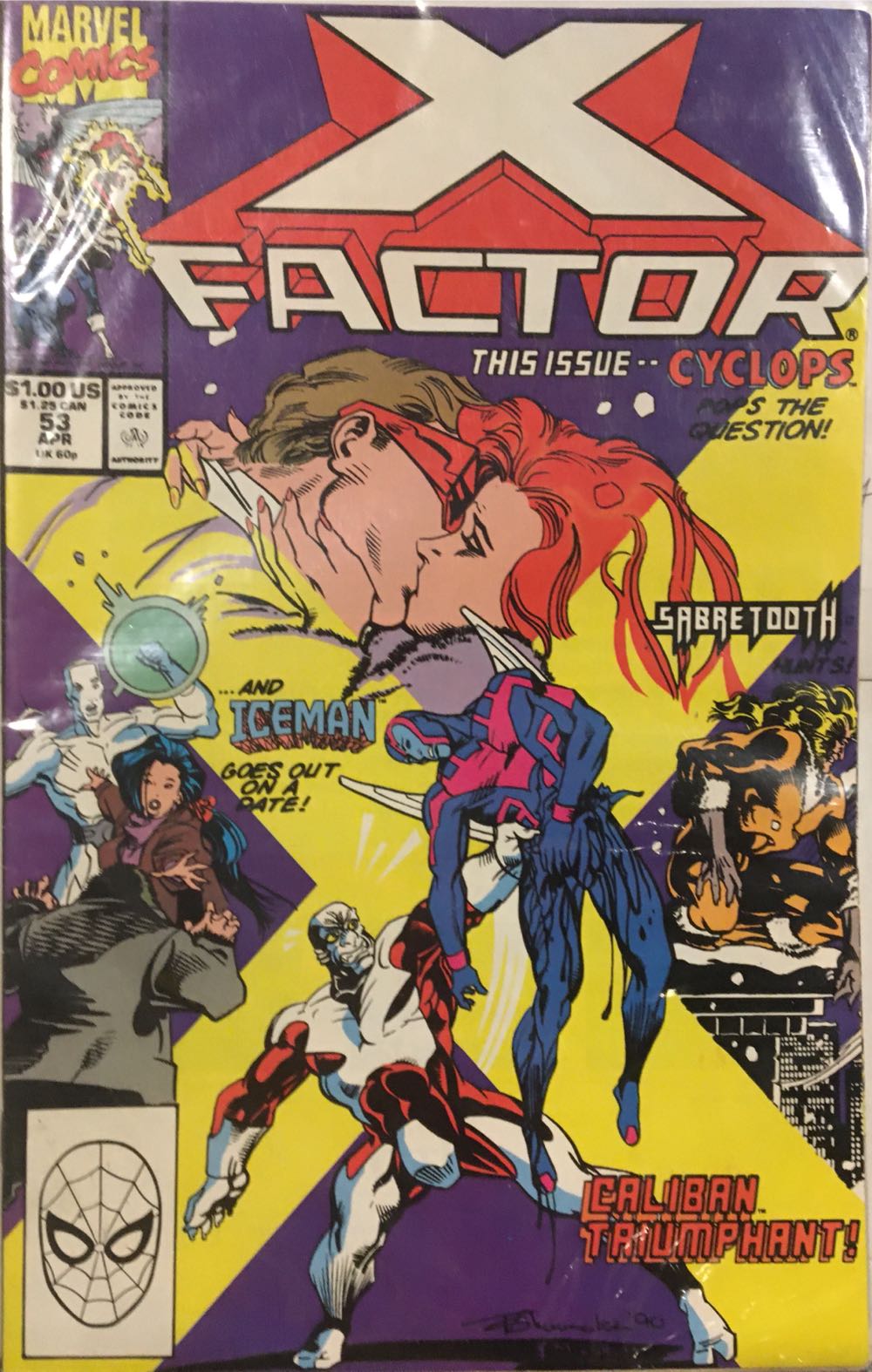 X-Factor - Marvel (53 - Apr 1990) comic book collectible [Barcode 071486021452] - Main Image 2
