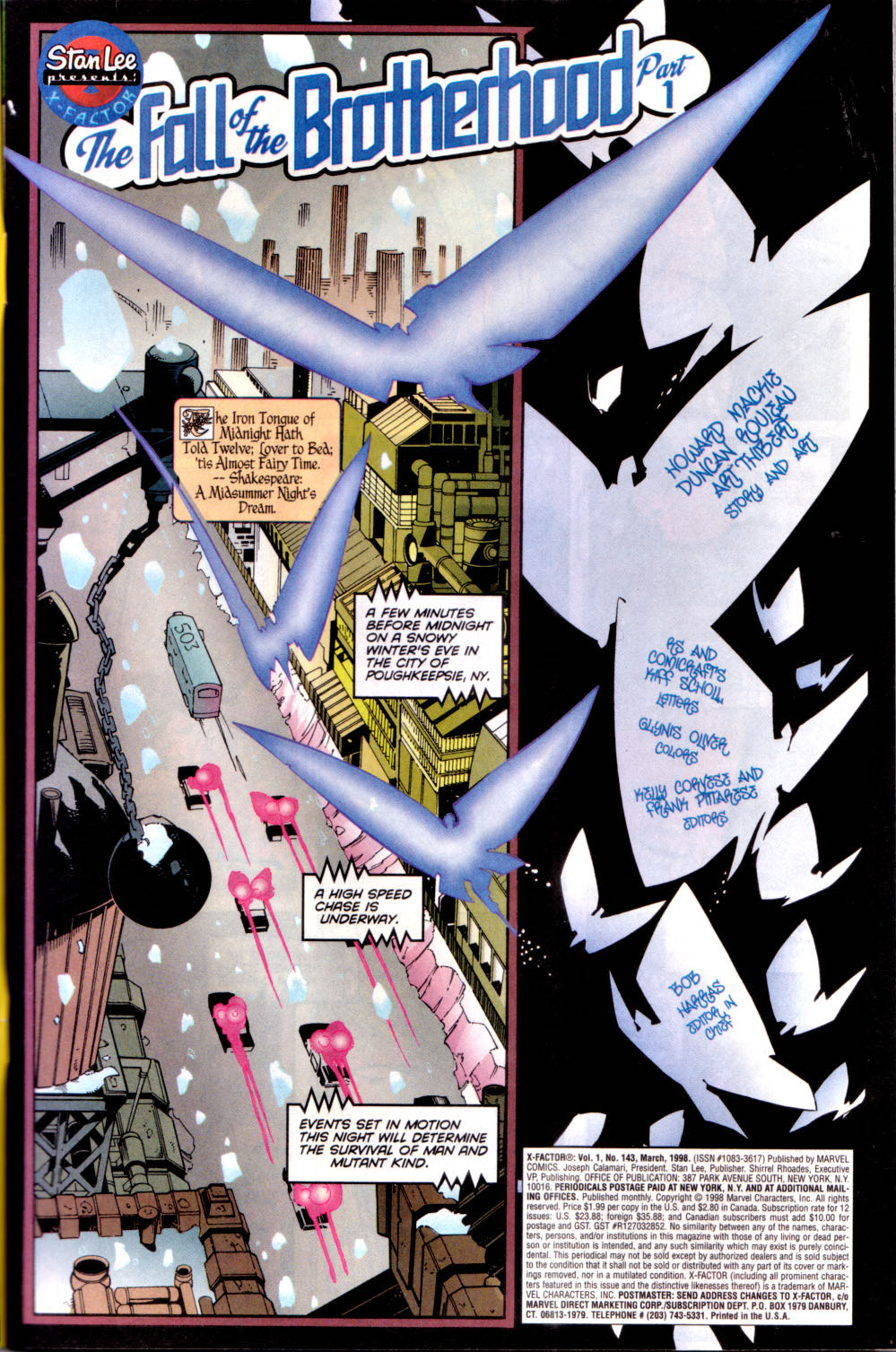 X-Factor - Marvel Comics (143 - Mar 1998) comic book collectible [Barcode 759606021451] - Main Image 2