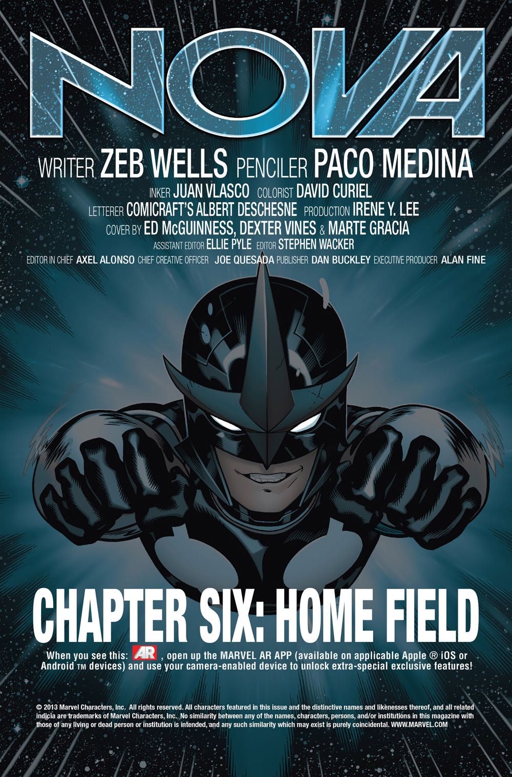 Nova Vol. 5 - Marvel Comics (6 - 09/2013) comic book collectible [Barcode 759606060641] - Main Image 2