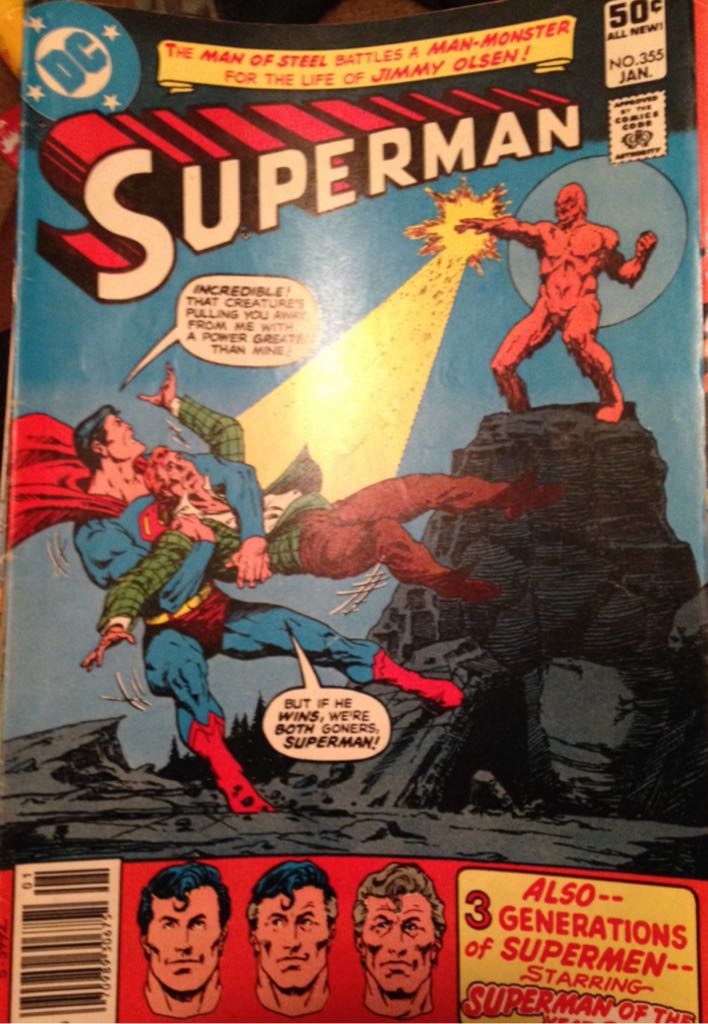 Superman : Anniversary Issue  (355 - 01/1981) comic book collectible [Barcode 070989306752] - Main Image 1