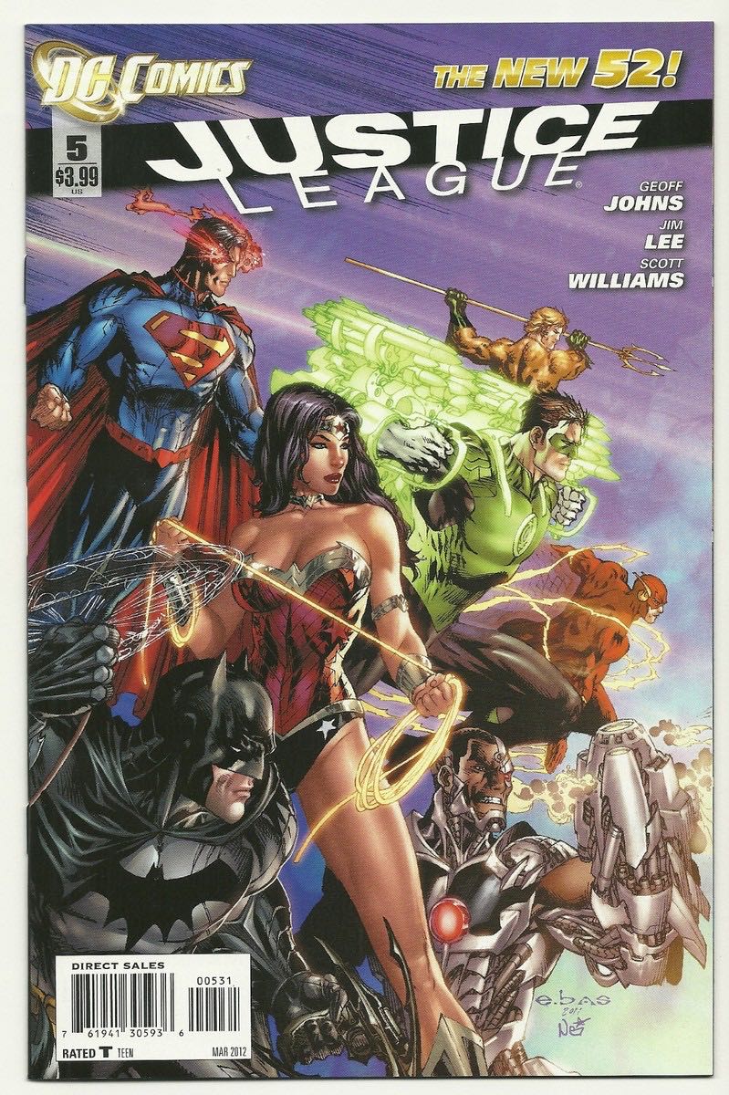 Justice League - DC (Detective Comics) (5 - Mar 2012) comic book collectible [Barcode 070989305557] - Main Image 3