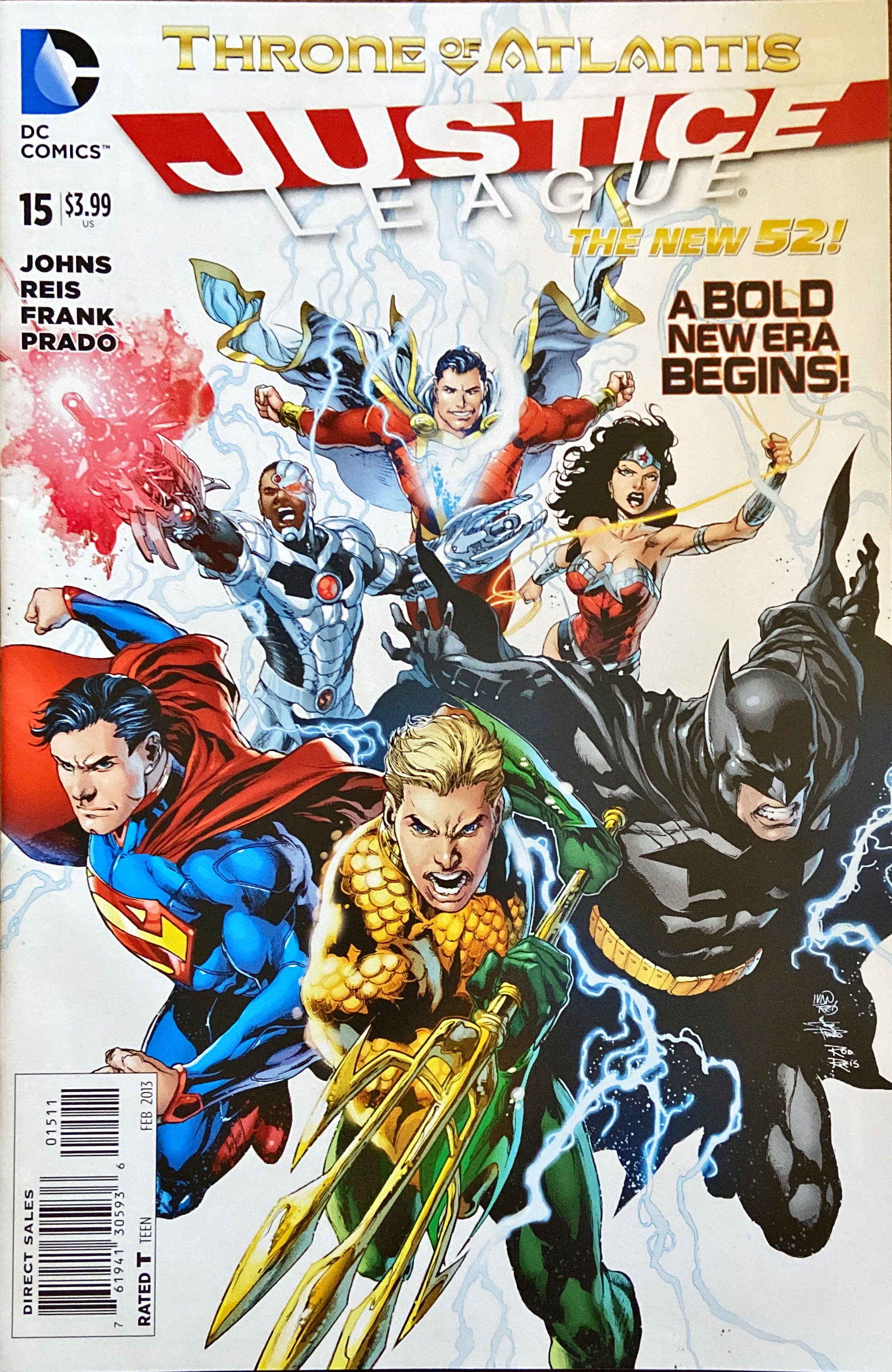 Justice League Vol. 1 - DC Comics (15 - Feb 2013) comic book collectible [Barcode 76194130593601511] - Main Image 2