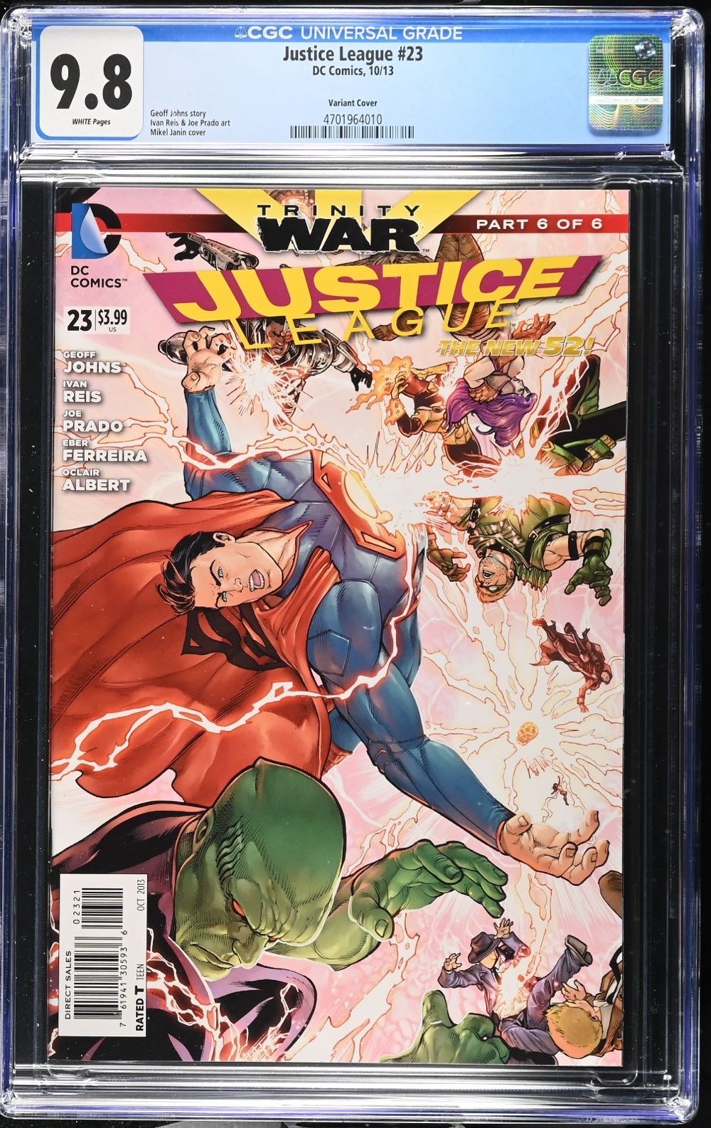 Justice League - DC (Detective Comics) (23 - Oct 2013) comic book collectible [Barcode 76194130593602311] - Main Image 3