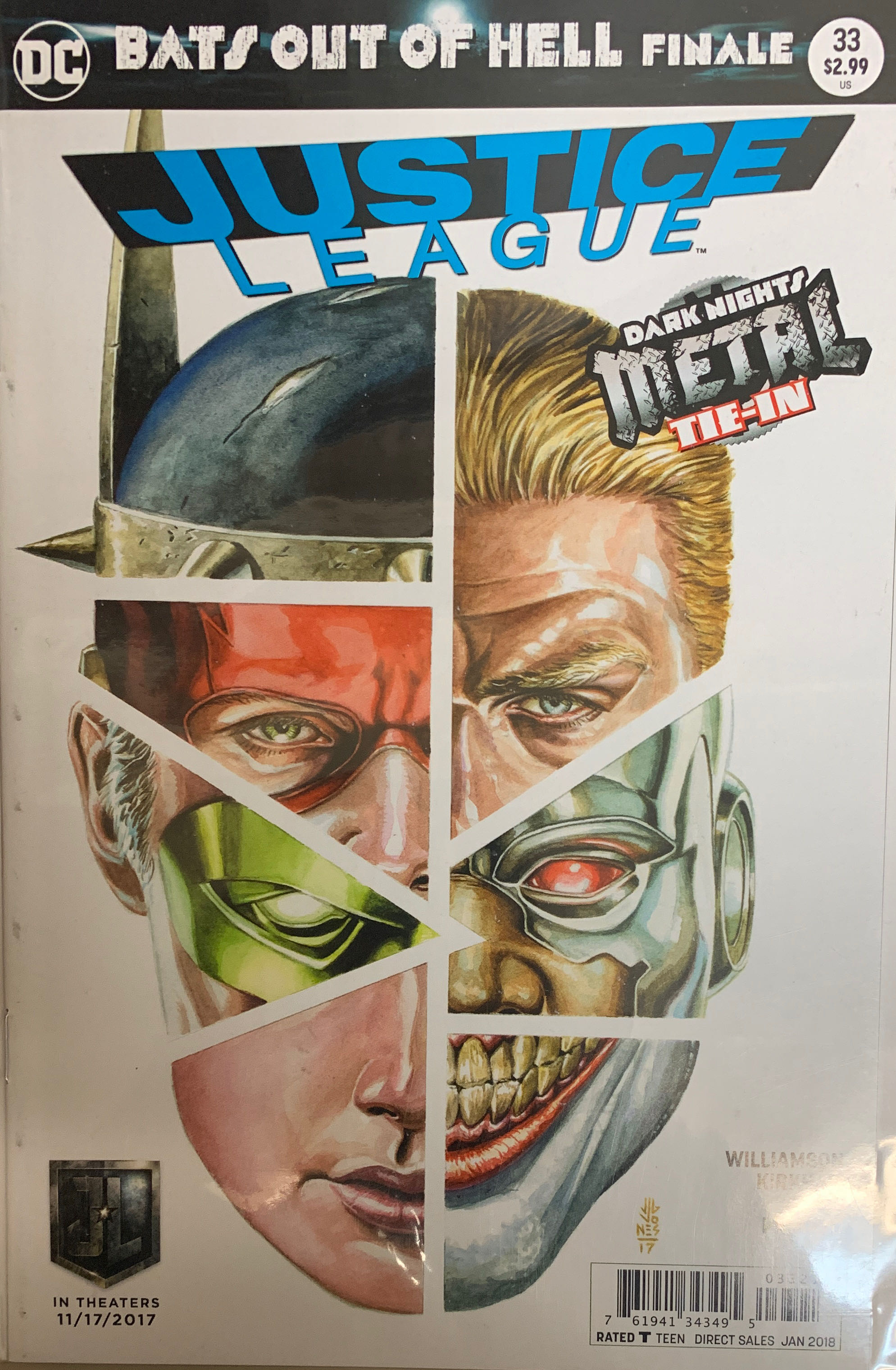 Justice League #33 - DC Comics (33 - 01/2018) comic book collectible [Barcode 76194134349503311] - Main Image 3
