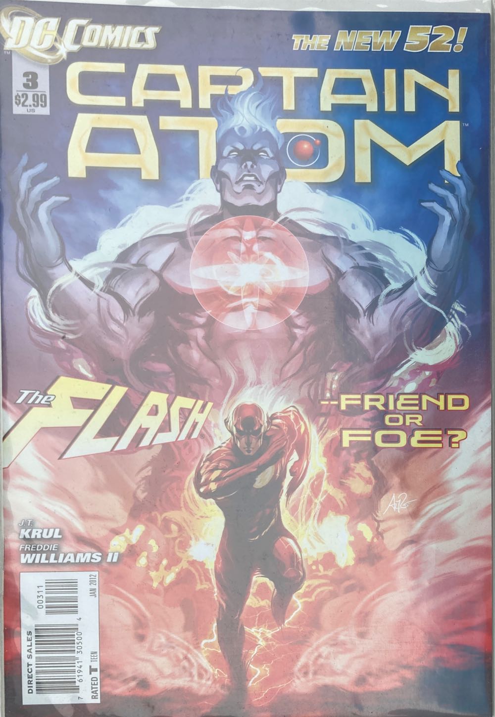 Captain Atom  (3 - 01/2012) comic book collectible [Barcode 761941305004] - Main Image 2