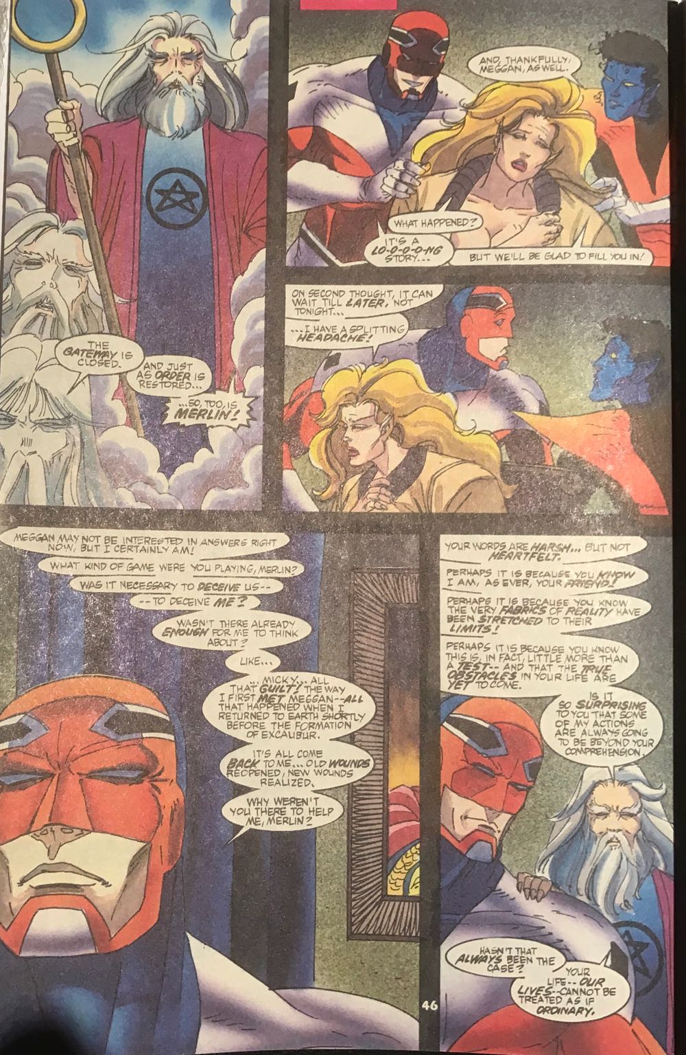 Excalibur: The Possession (1991) - Marvel Comics (1 - Jul 1991) comic book collectible [Barcode 071486018308] - Main Image 3