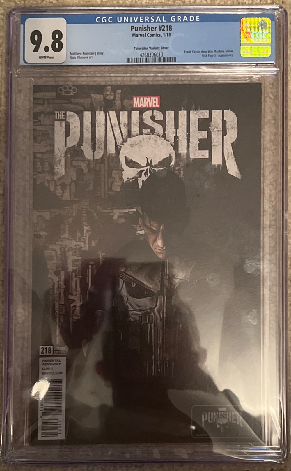The Punisher - Marvel Comics (218 - Jan 2018) comic book collectible [Barcode 75960608811921861] - Main Image 2