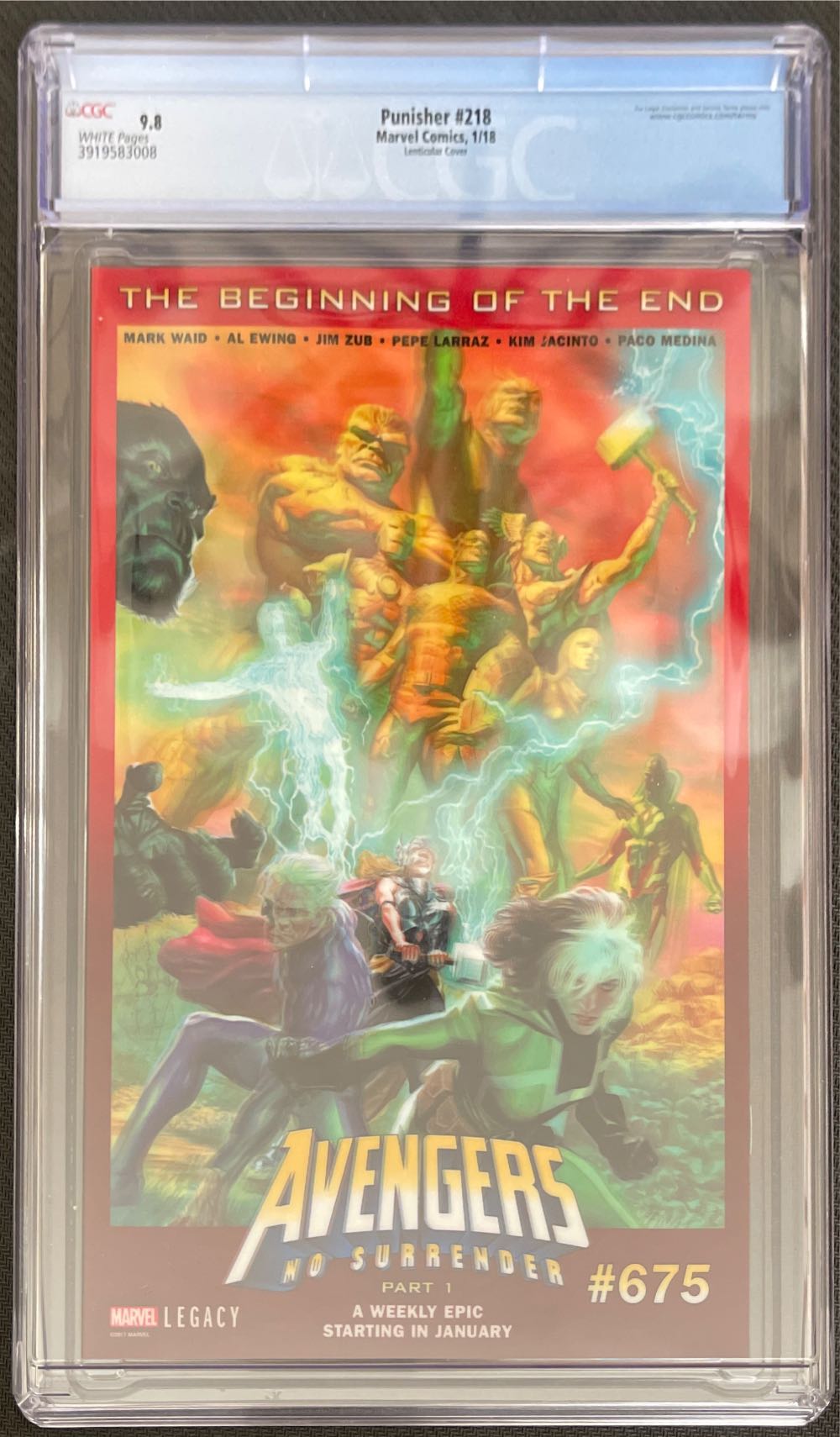 The Punisher - Marvel comics (218 - Jan 2018) comic book collectible [Barcode 071486028604] - Main Image 2