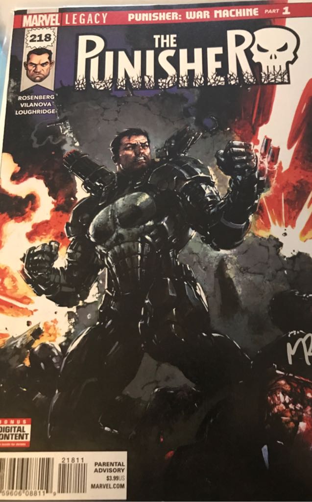 The Punisher  (218) comic book collectible [Barcode 01726000006021811] - Main Image 1