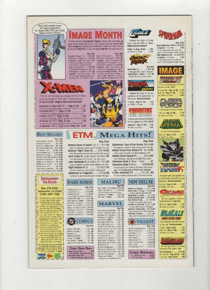 Spawn - Image Comics (3 - Aug 1992) comic book collectible [Barcode 0] - Main Image 3