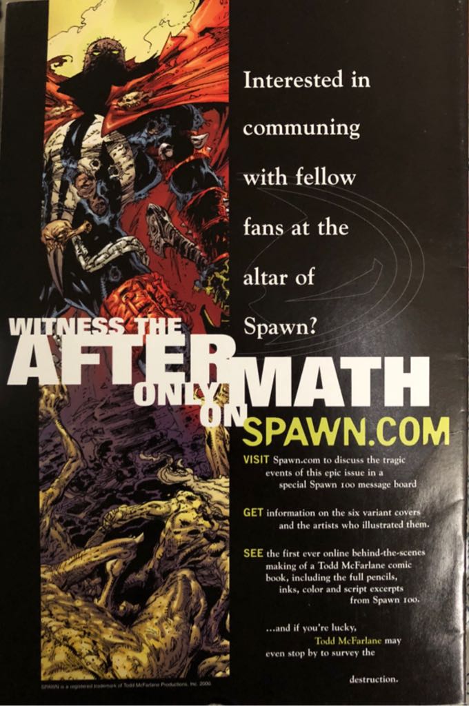 Spawn - Image (100 - Nov 2000) comic book collectible [Barcode 025274945680] - Main Image 2