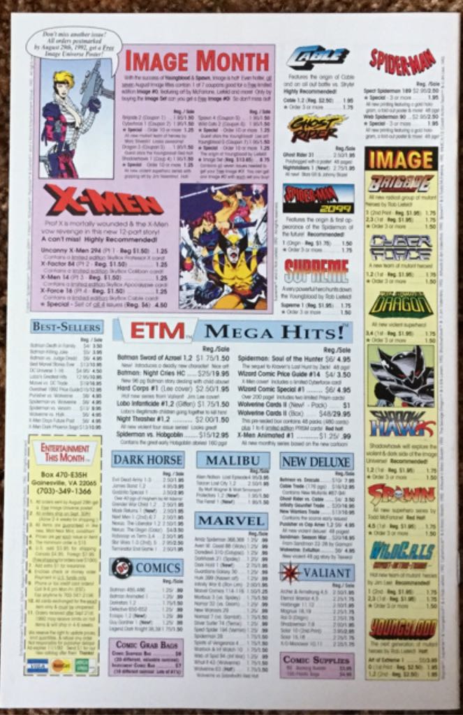 Spawn - Image Comics (3 - Aug 1992) comic book collectible [Barcode 070989332416] - Main Image 2