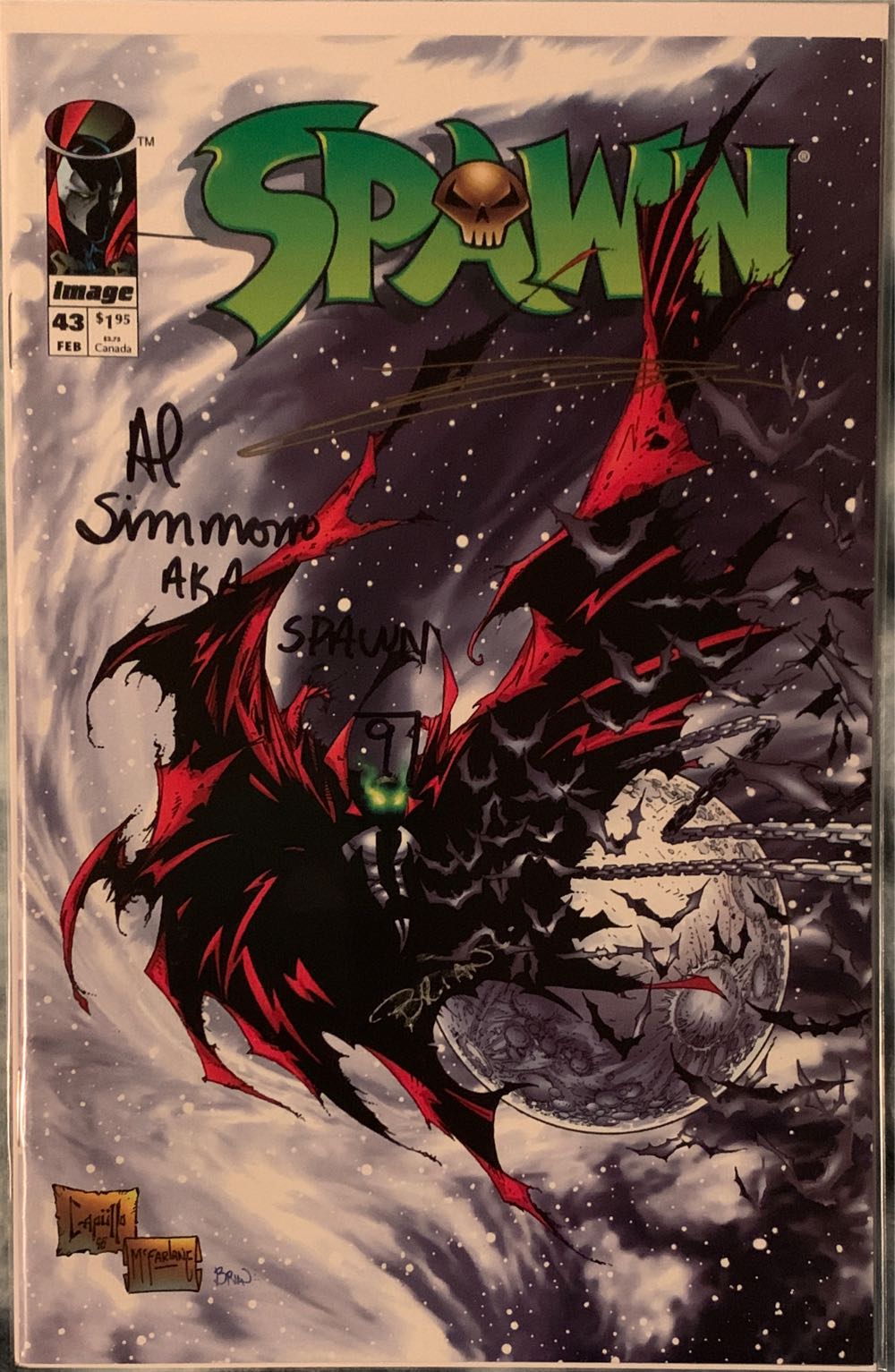 Spawn - Image (43 - Feb 1996) comic book collectible [Barcode 073361649898] - Main Image 2