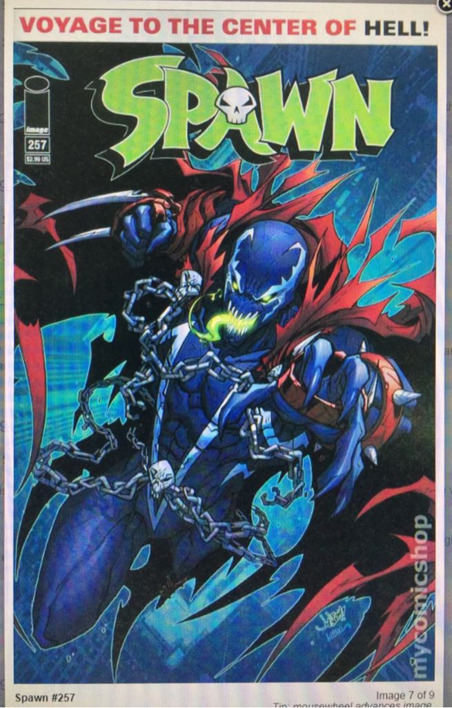 Spawn #257 (Key Issues) - Image (257) comic book collectible [Barcode 070992332410] - Main Image 1