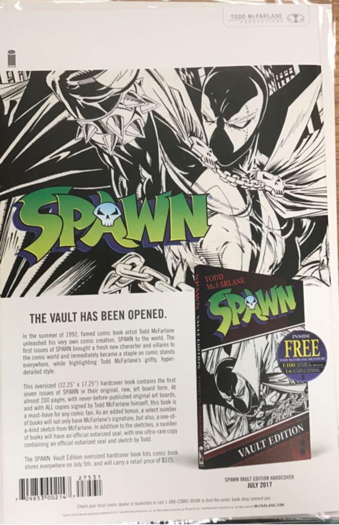 Spawn  (275 - 07/2017) comic book collectible [Barcode 070992332410] - Main Image 2
