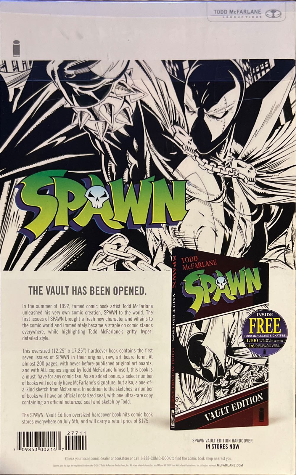 Spawn - Image Comics (277 - Aug 2017) comic book collectible [Barcode 70985300214727711] - Main Image 2