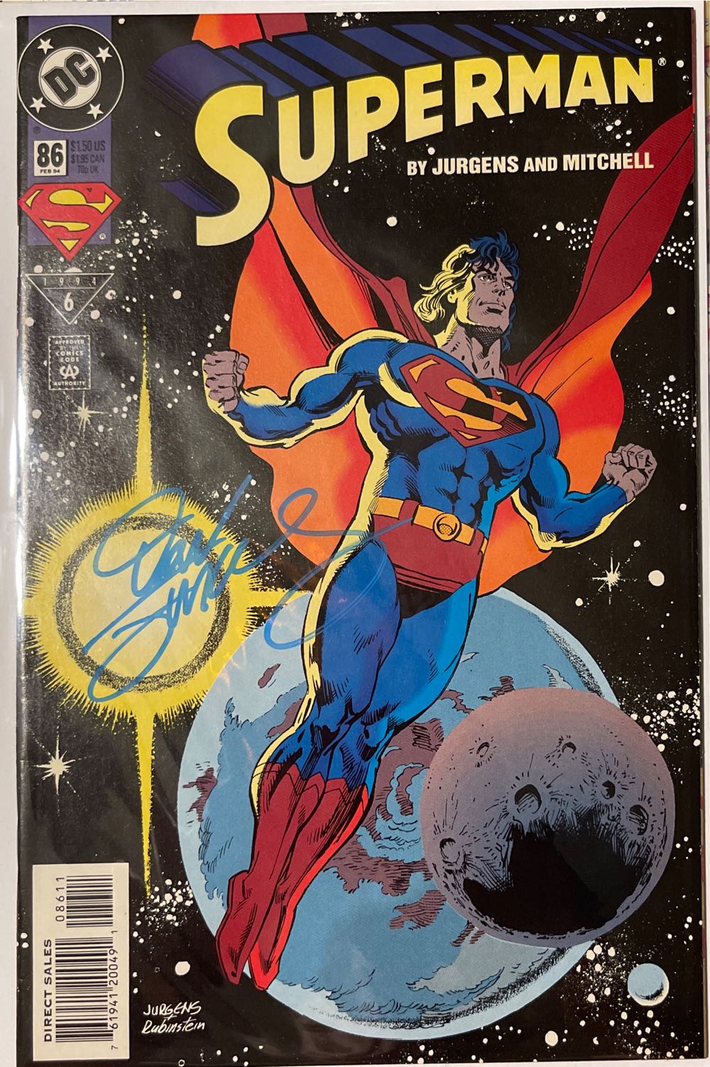 Superman - DC Comics (86 - Feb 1994) comic book collectible [Barcode 761941200491] - Main Image 2