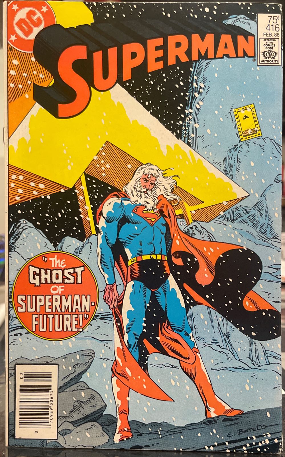 Superman - DC Comics (416 - Feb 1986) comic book collectible [Barcode 070989306752] - Main Image 2