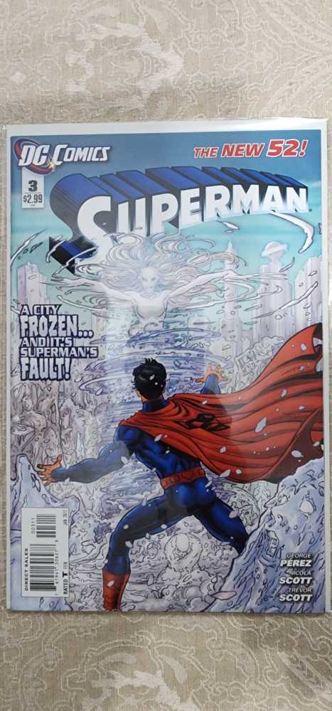 Superman - DC (3 - Jan 2012) comic book collectible [Barcode 761941306278] - Main Image 2