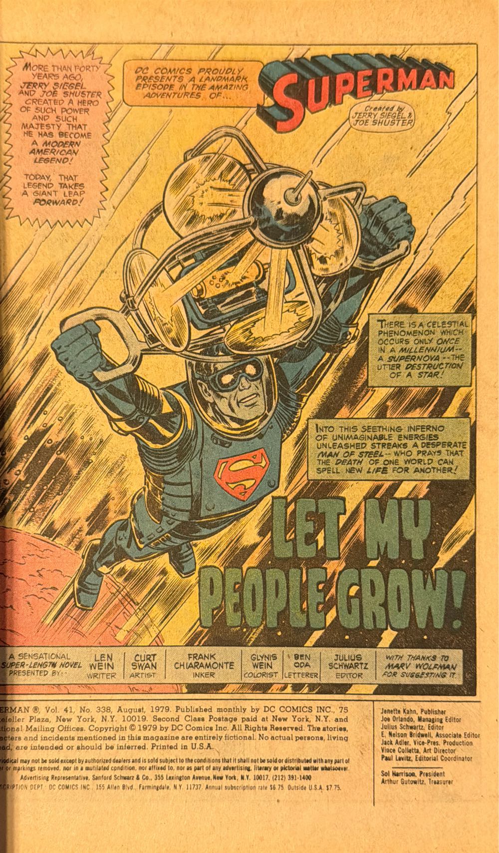 Superman - Whitman Comics (338 - Aug 1979) comic book collectible [Barcode 761941200491] - Main Image 3