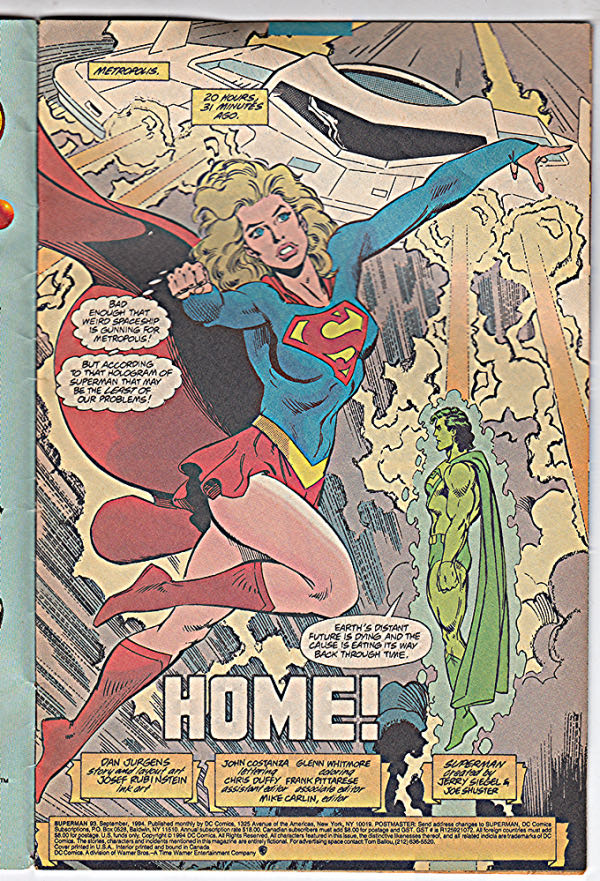 Superman - DC (93 - Sep 1994) comic book collectible [Barcode 761941200491] - Main Image 2