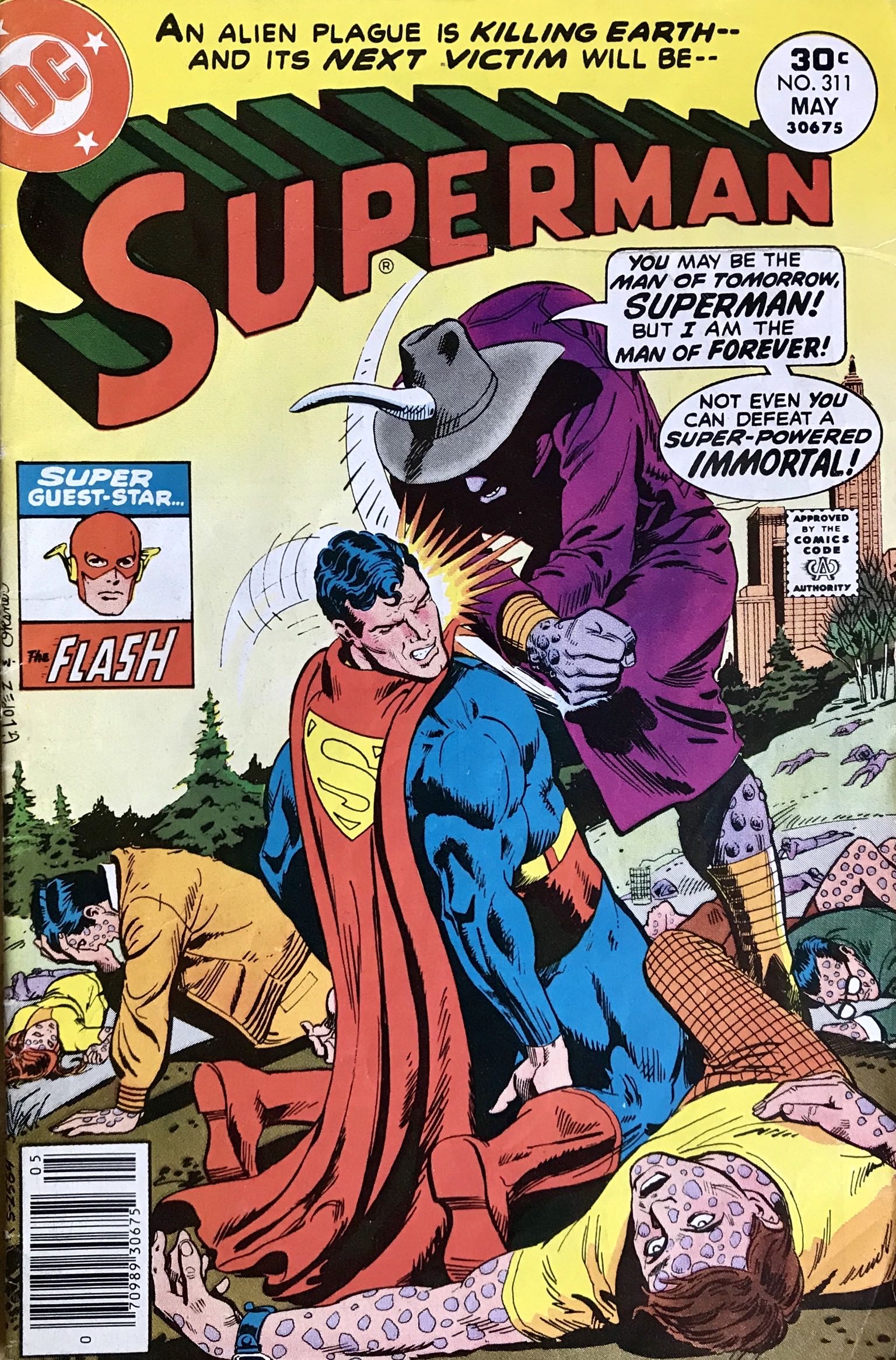 Superman - DC Comics (311 - May 1977) comic book collectible [Barcode 070989306752] - Main Image 2