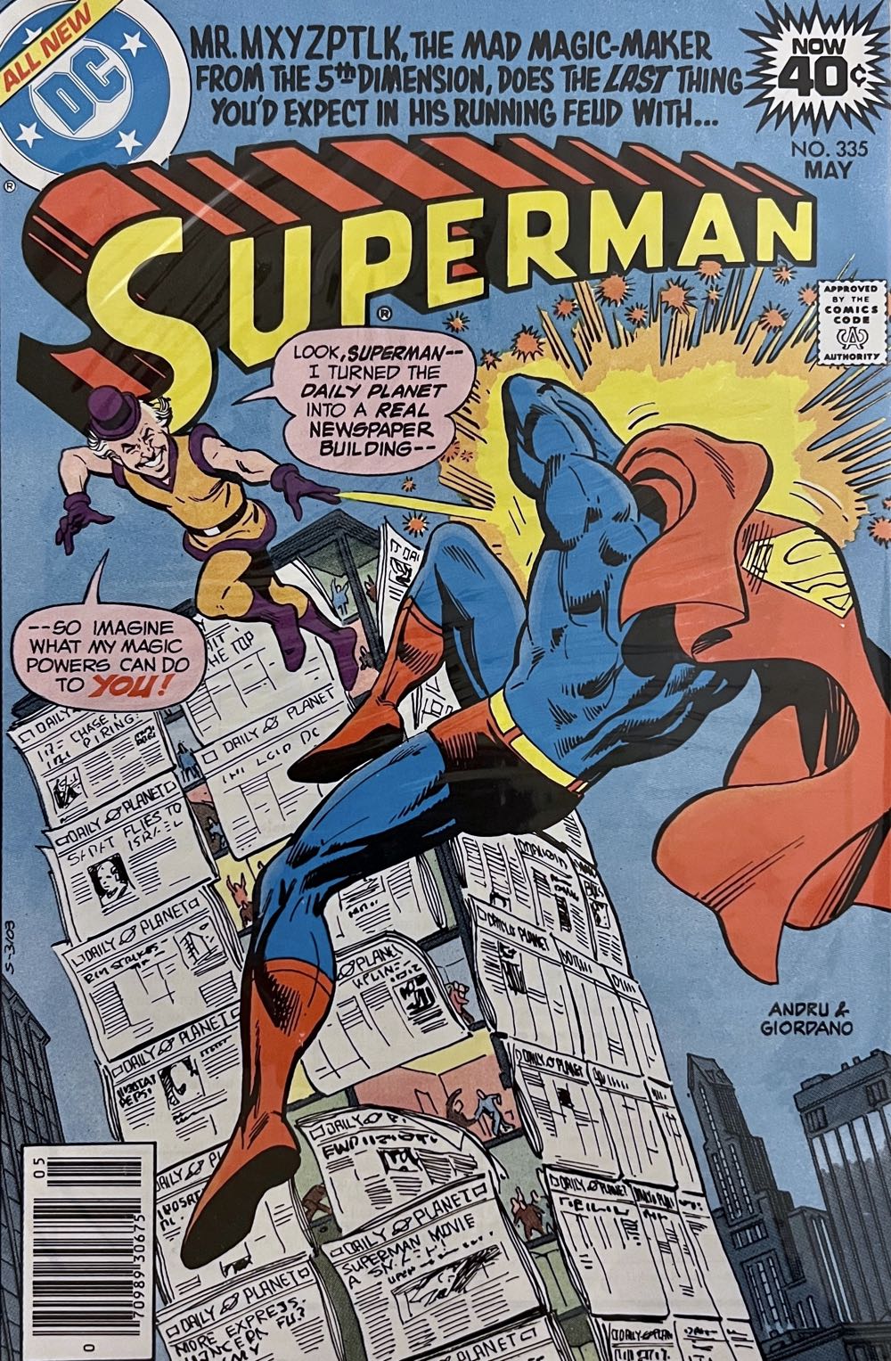 Superman - DC Comics (335 - May 1979) comic book collectible [Barcode 761941200033] - Main Image 2