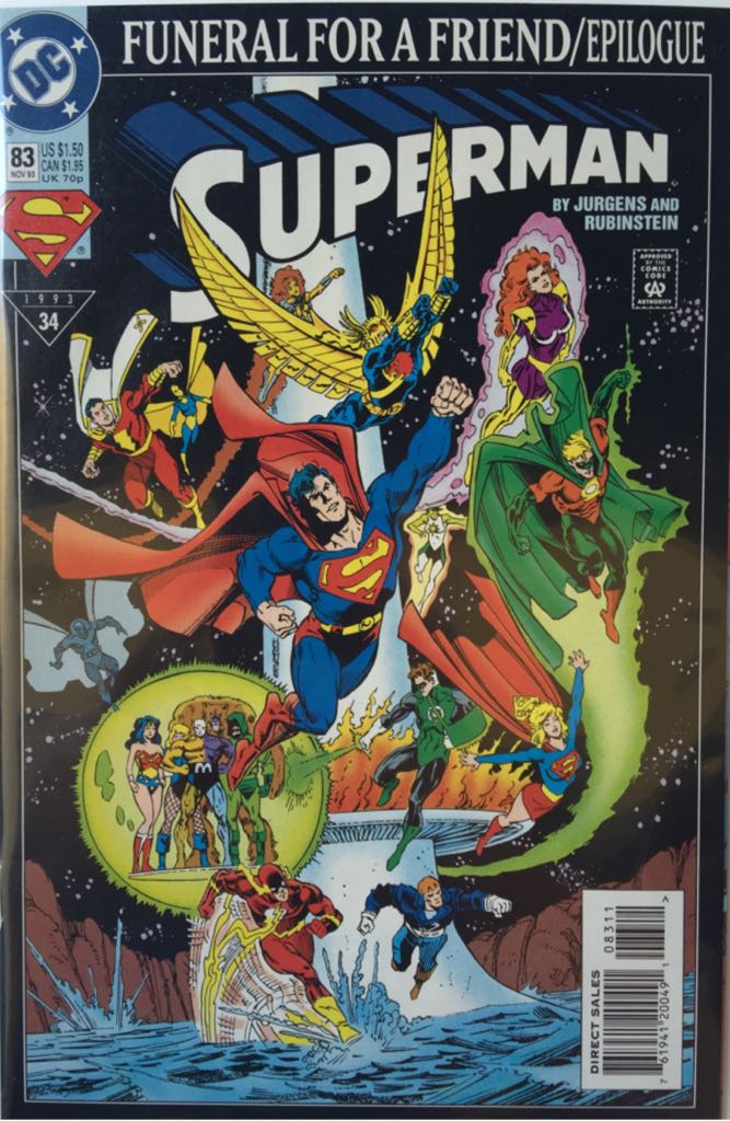 Superman - DC Comics (83 - Nov 1993) comic book collectible [Barcode 761941200491] - Main Image 1