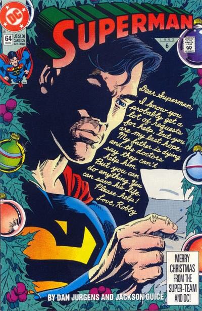 Superman Vol 2 - DC Comics (64 - Feb 1992) comic book collectible [Barcode 070989306752] - Main Image 1