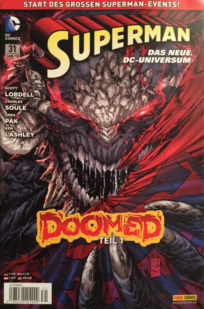 Superman - Panini Comics (31 - 01/2015) comic book collectible [Barcode 4198230404999] - Main Image 1