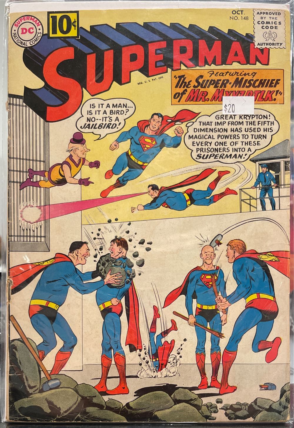 Superman 148  (148 - Oct 1961) comic book collectible [Barcode 761941200491] - Main Image 2