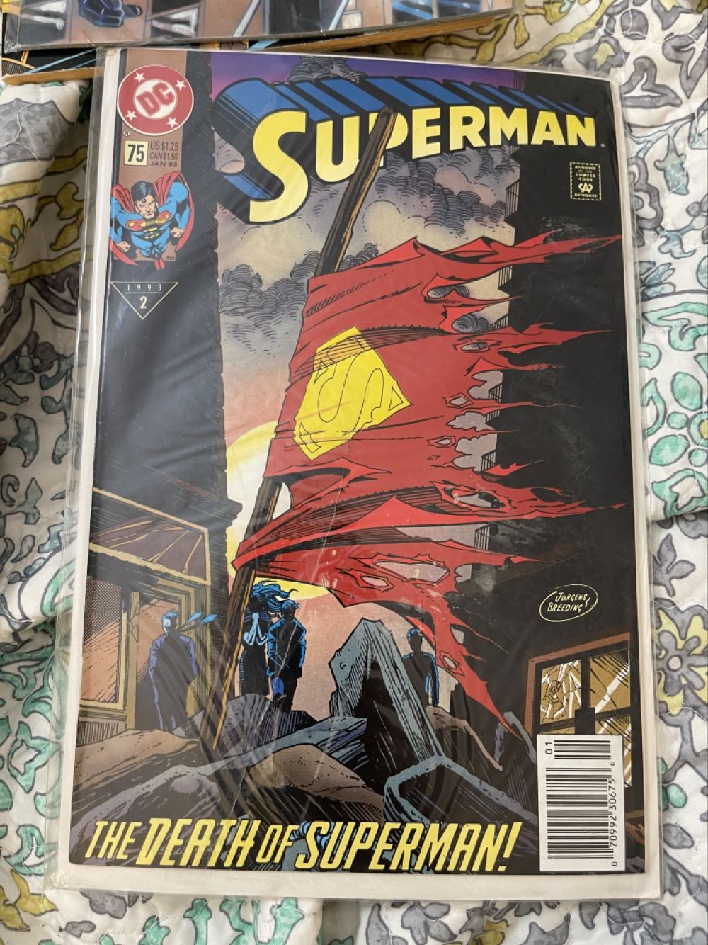 Superman - DC Comics (75 - Jan 1993) comic book collectible [Barcode 07099230675601] - Main Image 2