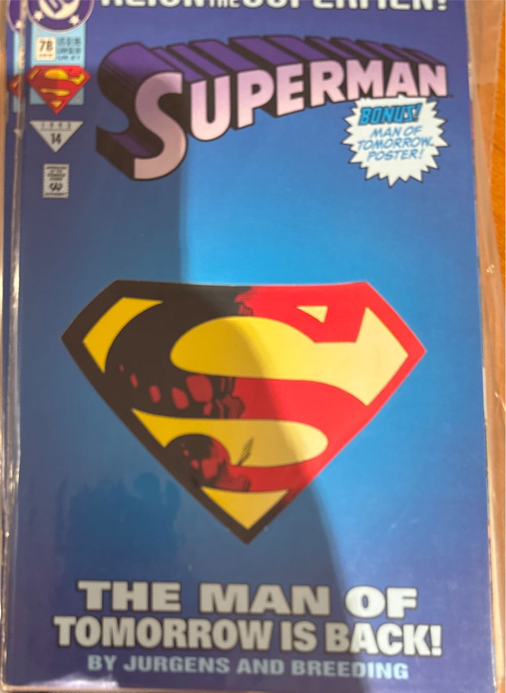Superman (1987-2006) - DC Comics, Inc. (78 - Jun 1993) comic book collectible - Main Image 2