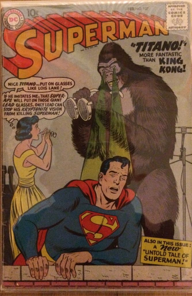 Superman  (127 - Feb 1959) comic book collectible [Barcode 761941200491] - Main Image 1