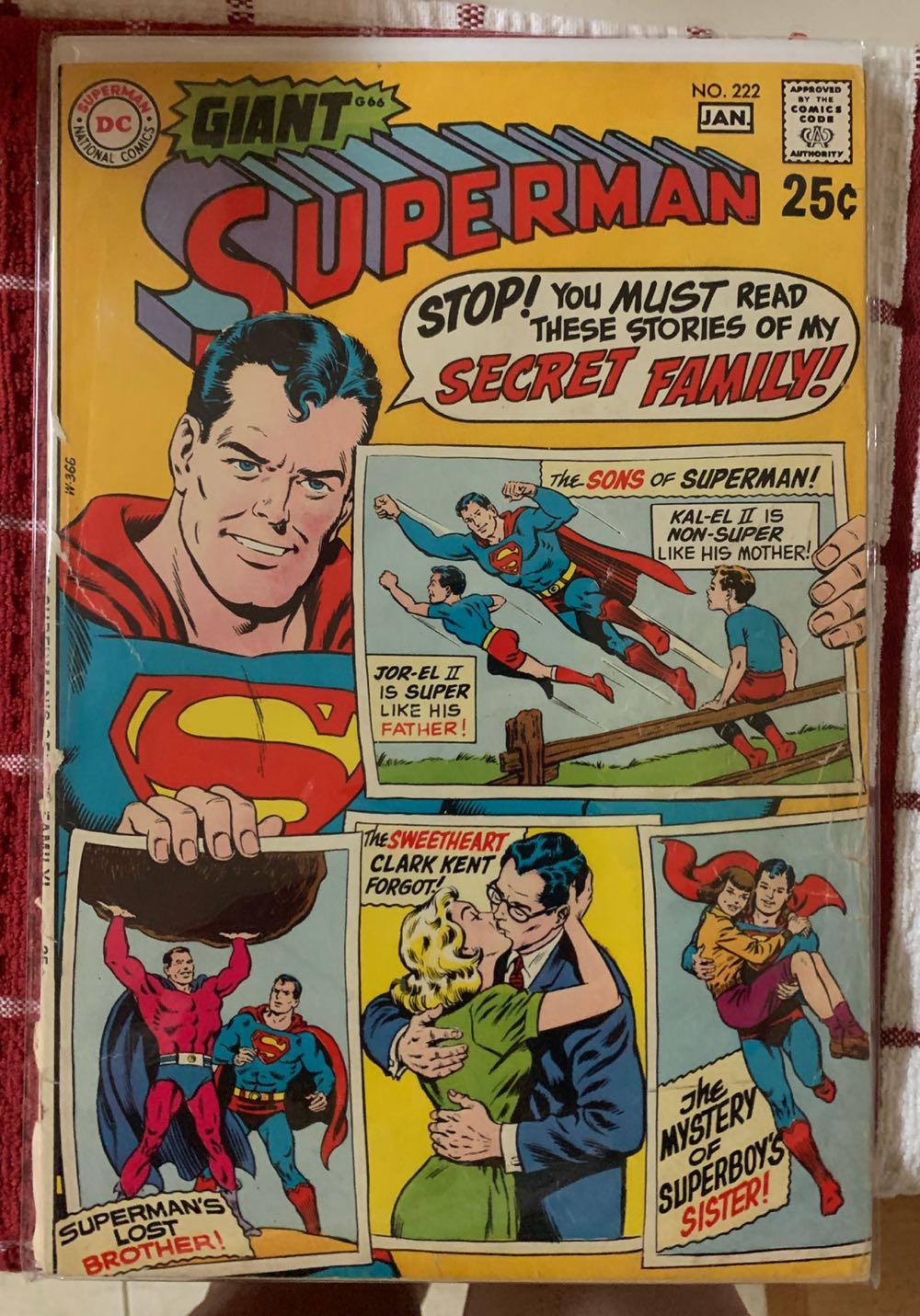 Superman - DC Comics (222 - Dec 1969) comic book collectible [Barcode 761941200491] - Main Image 2