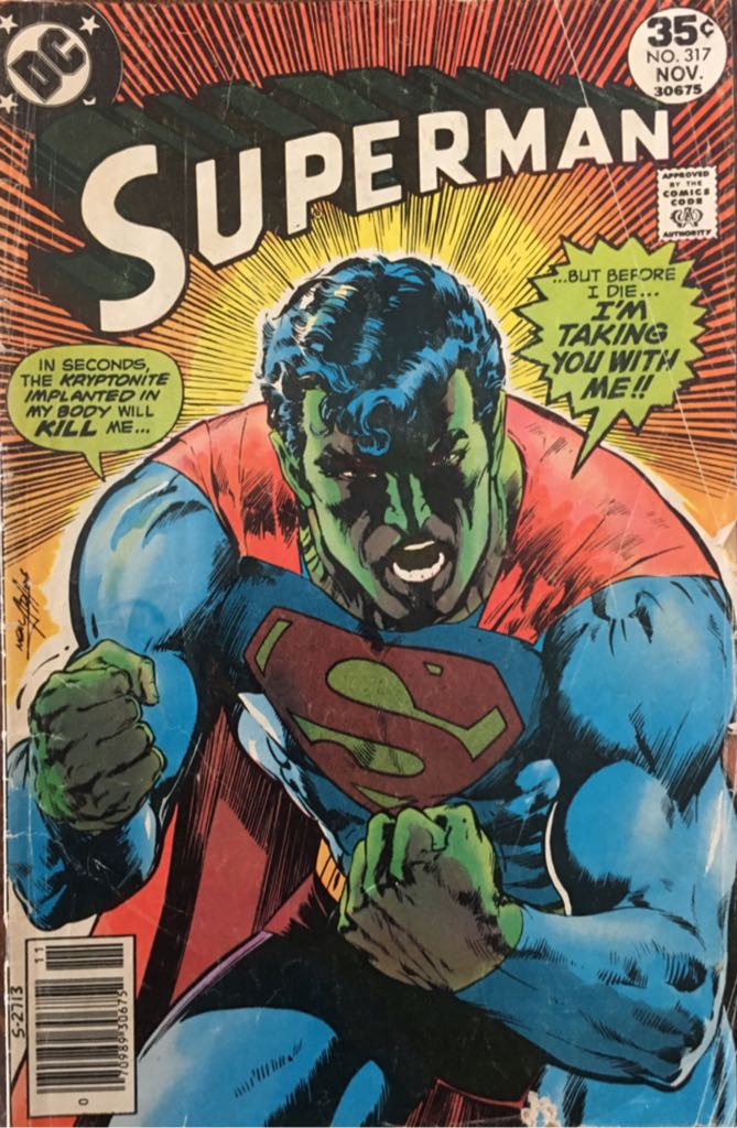 Superman - DC Comics (317 - Nov 1977) comic book collectible [Barcode 761941200491] - Main Image 1