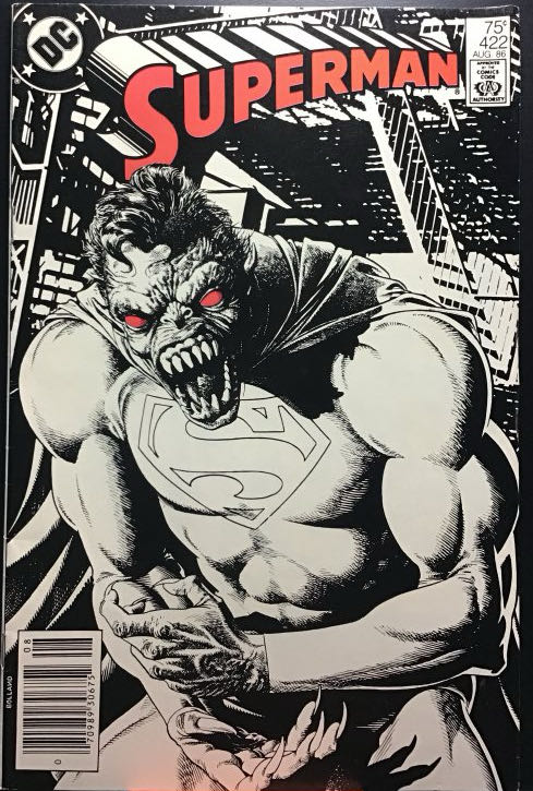 Superman (V1) - DC Comics (422 - Aug 1986) comic book collectible [Barcode 07098930675208] - Main Image 2