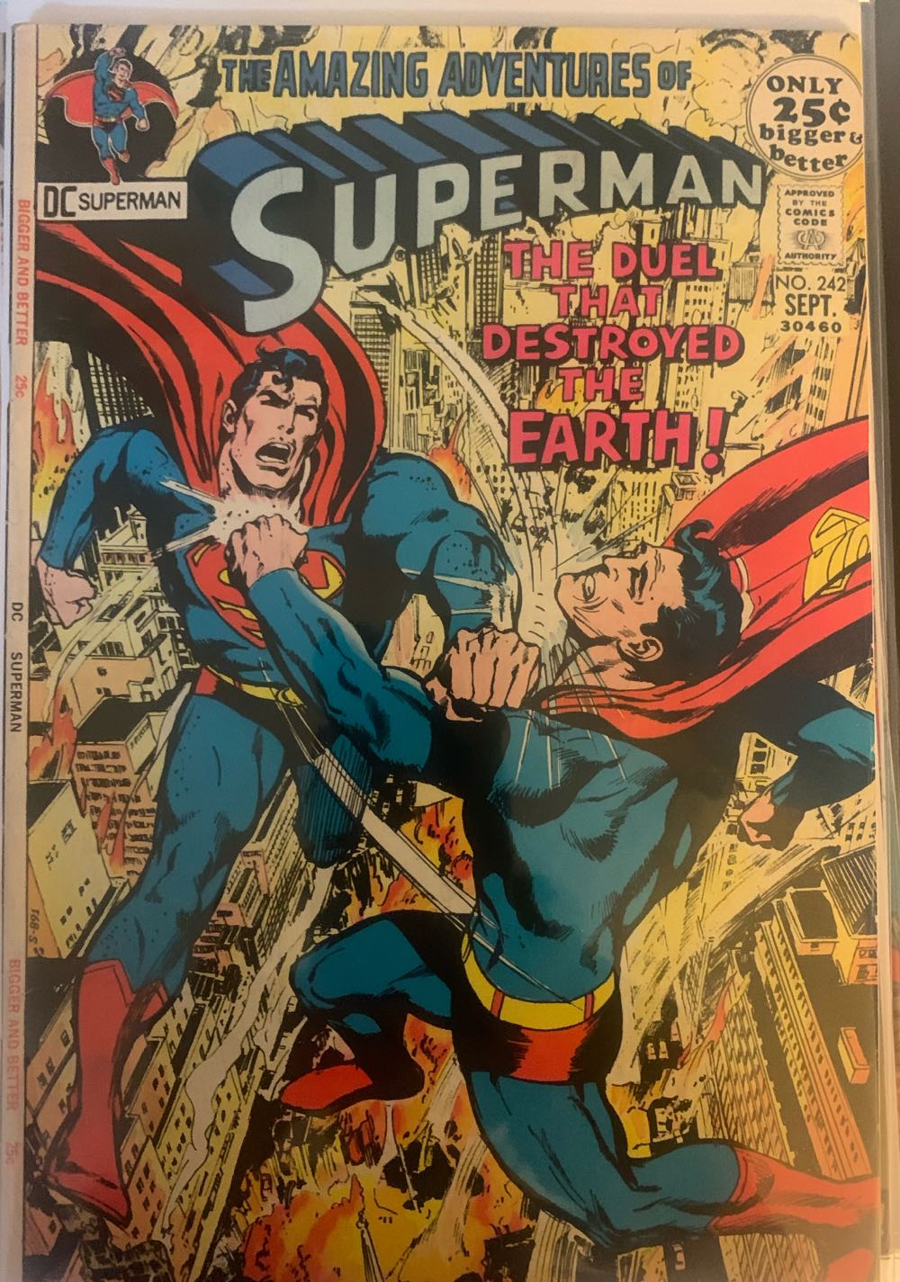 Superman - DC Comics (242 - Sep 1971) comic book collectible - Main Image 3