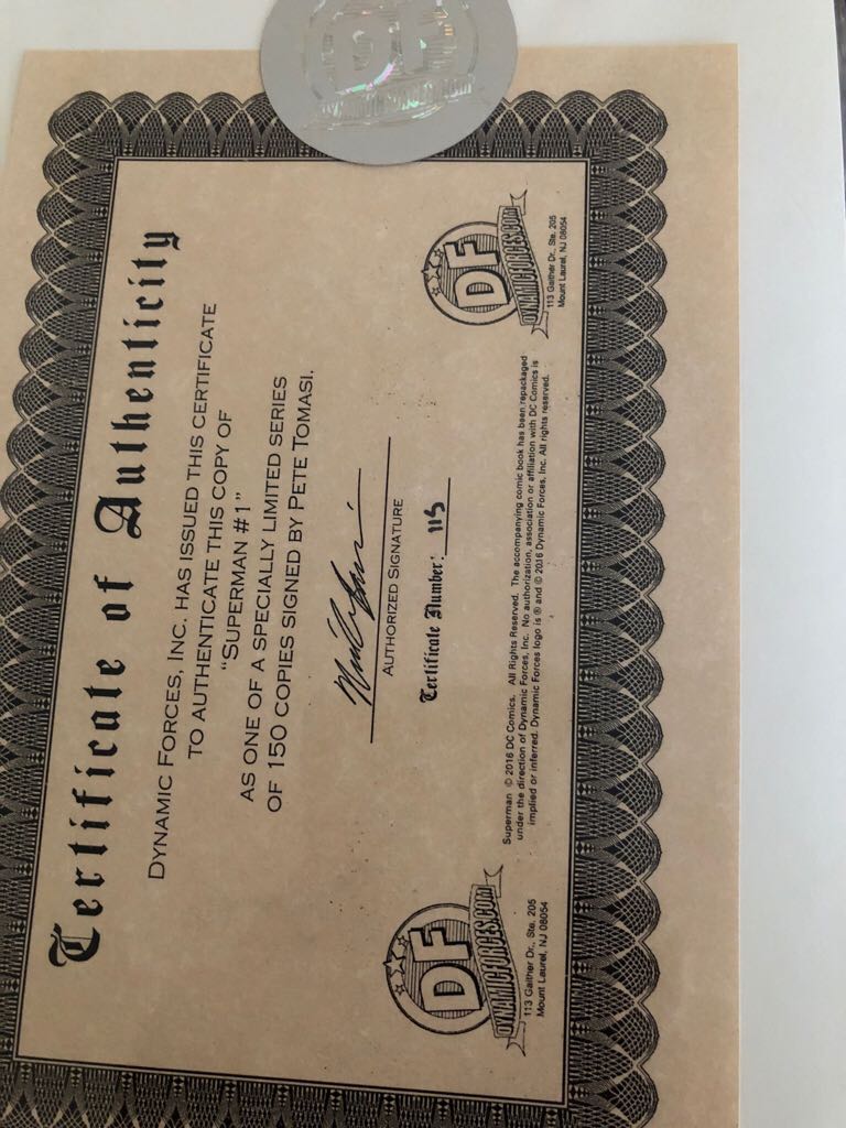 Superman  (1 - Aug 2016) comic book collectible [Barcode 725130251442] - Main Image 2