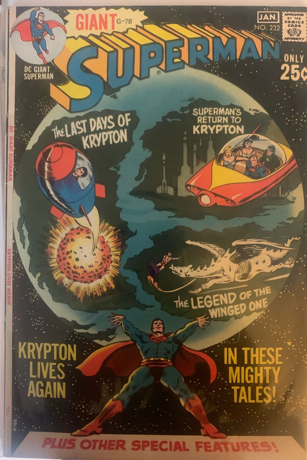 Superman - DC Comics (232 - Dec 1970) comic book collectible [Barcode 761941200491] - Main Image 2