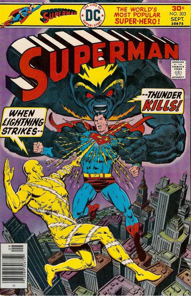 Superman - DC Comics (303 - Sep 1976) comic book collectible [Barcode 07098930675209] - Main Image 1