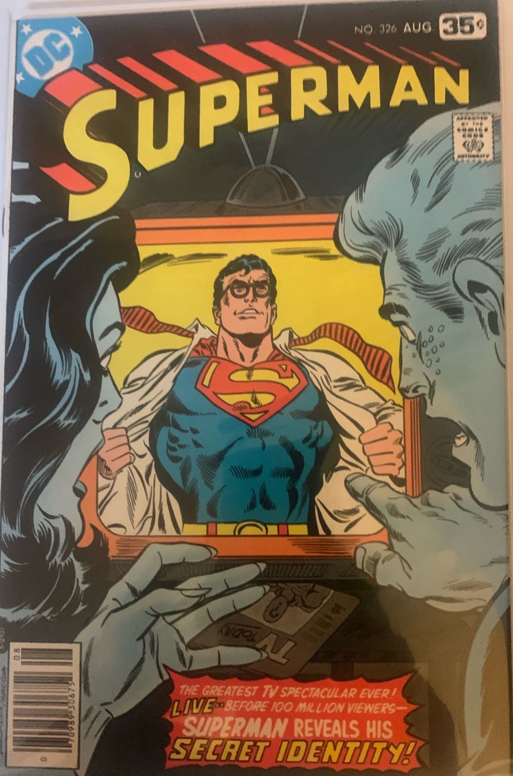 Superman - DC Comics (326 - Aug 1978) comic book collectible [Barcode 07098930675208] - Main Image 2