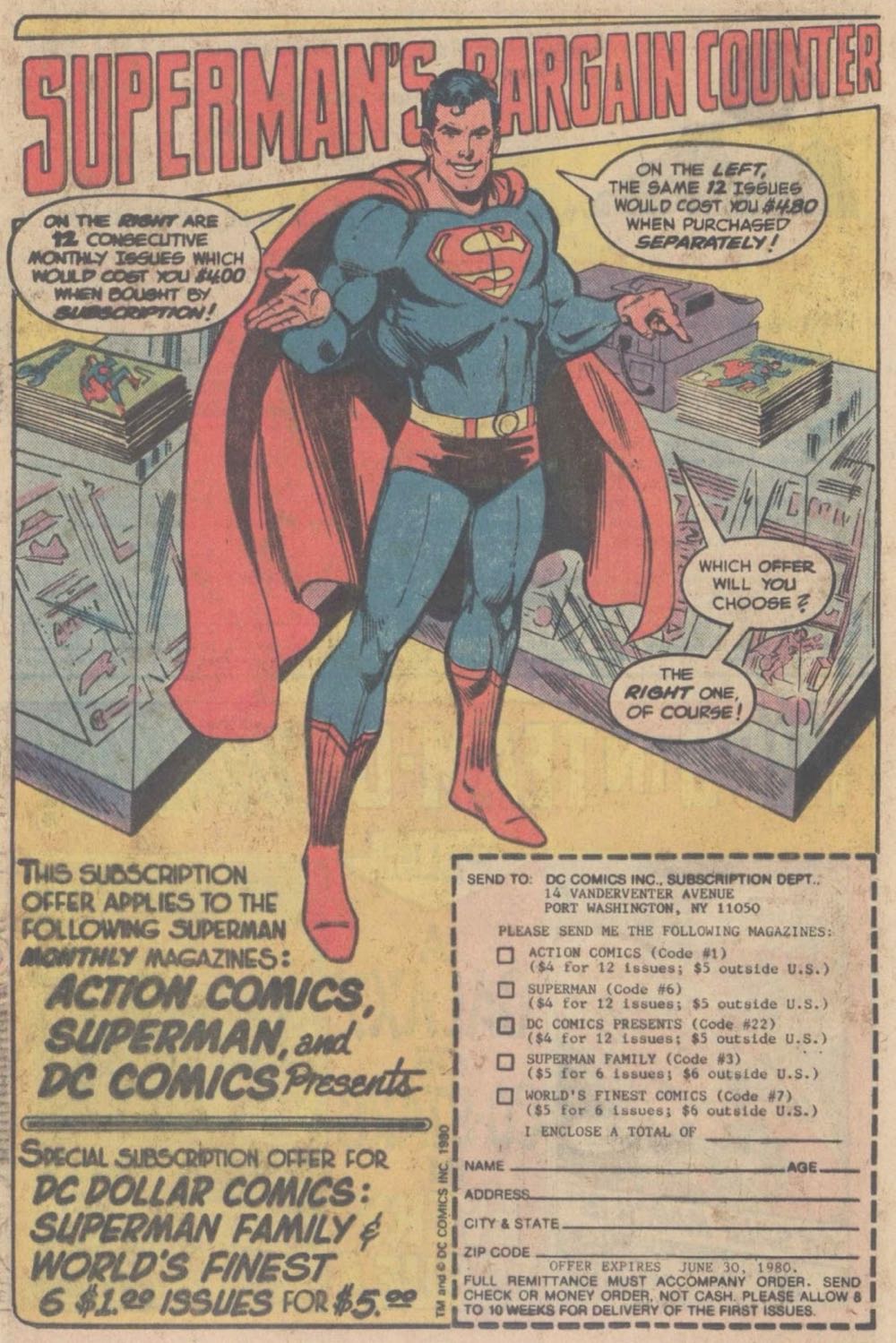 Superman (V1) - DC Comics (348 - Jun 1980) comic book collectible [Barcode 07098930675206] - Main Image 3