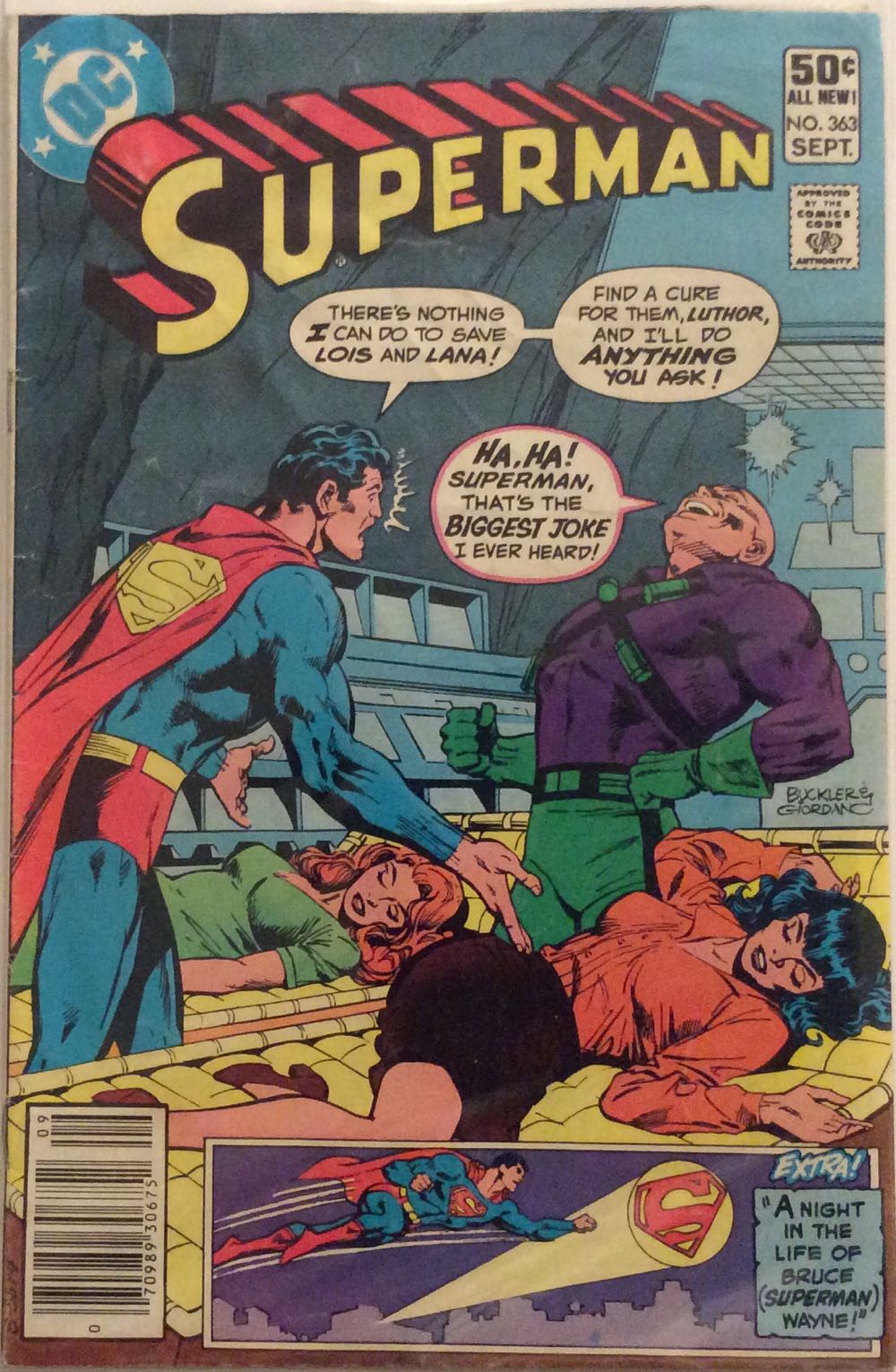 Superman - DC Comics (363 - Sep 1981) comic book collectible [Barcode 761941200033] - Main Image 2