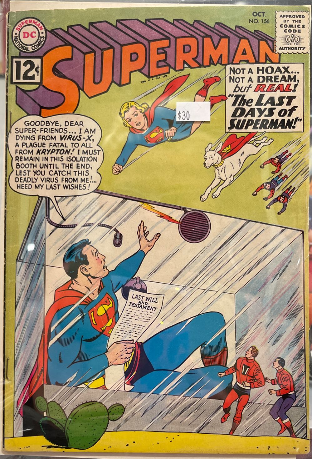 Superman - DC (156 - Oct 1962) comic book collectible [Barcode 761941200491] - Main Image 2