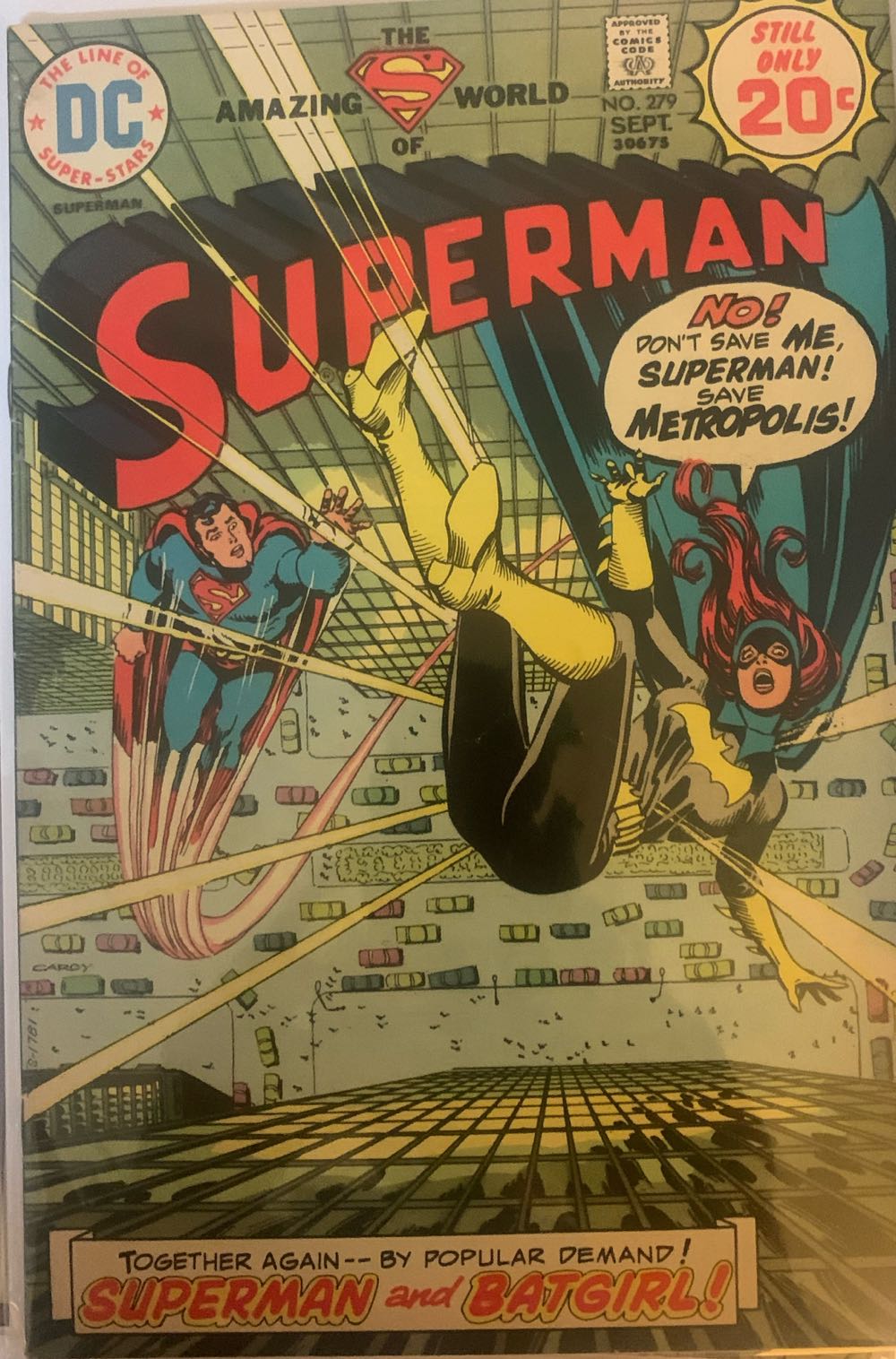 Superman - DC (Detective Comics) (279 - Sep 1975) comic book collectible [Barcode 761941200491] - Main Image 3