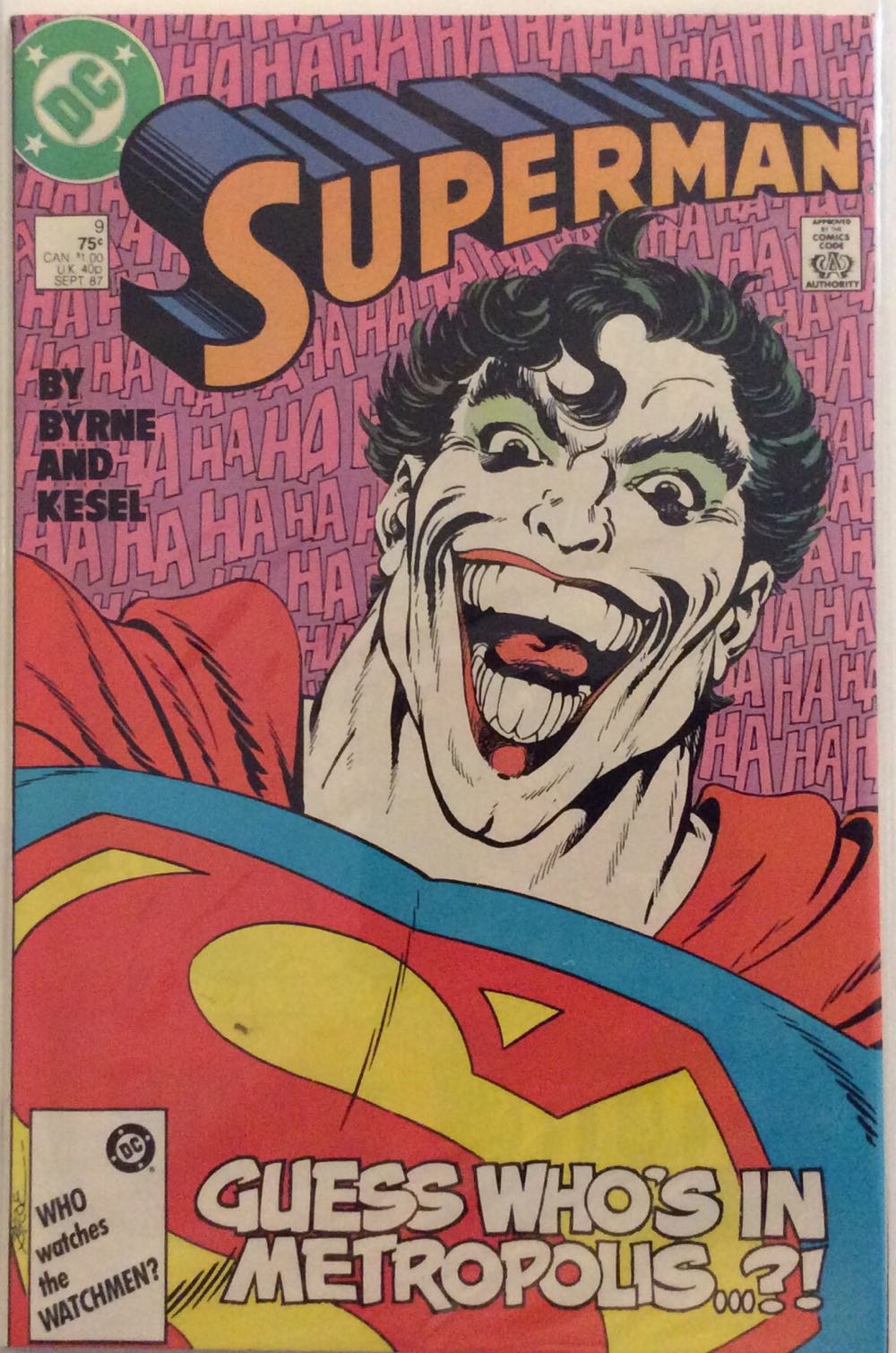 Superman #9 - DC Comics (9 - 09/1987) comic book collectible [Barcode 761941200491] - Main Image 2